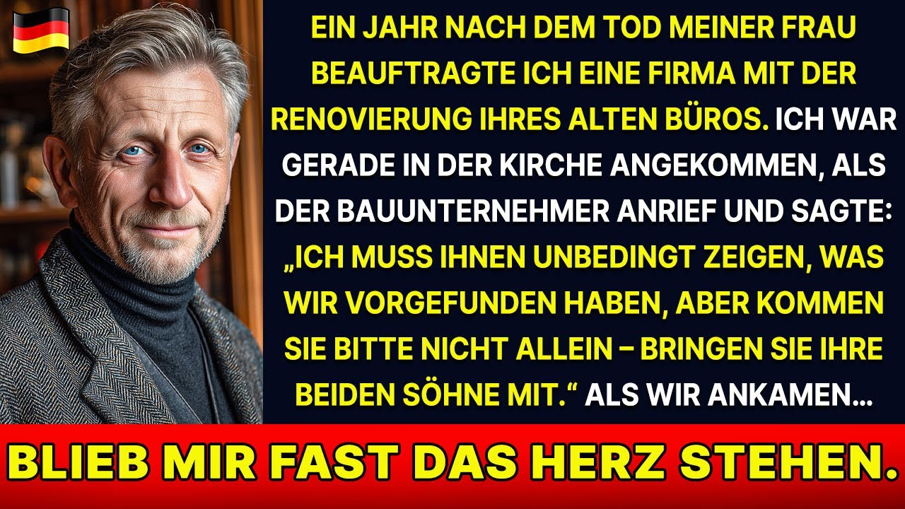 „Komm nicht allein – bring deine Söhne mit“, sagte der Handwerker nach der Arbeit...