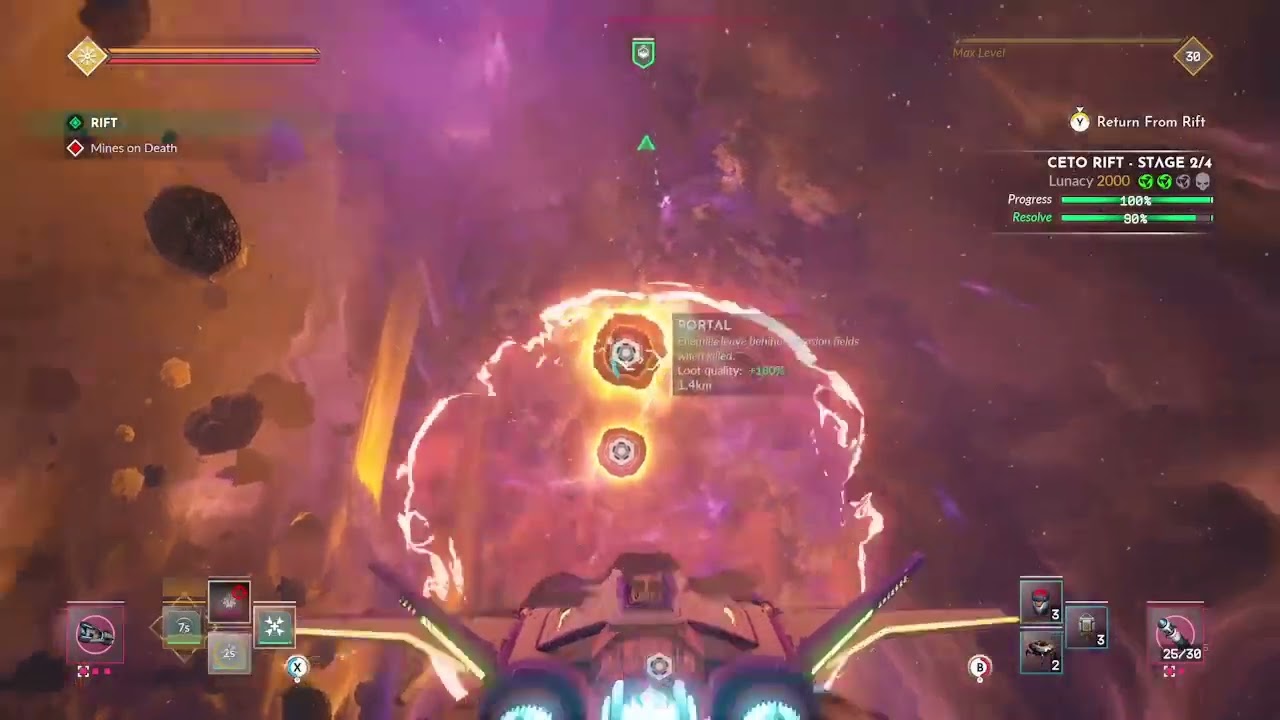 Everspace 2 Striker Lunacy Rift 2000 - No Reliquaries and a lot of luck.