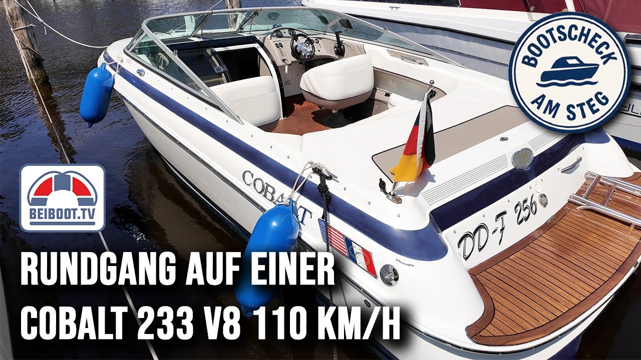 Bootscheck am Steg: Diese Cobalt 233 fährt über 110 km/h! V8-Monster