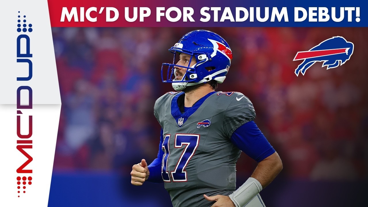 Josh Allen Mic'd Up For First Time Ever At New Highmark Stadium! | Buffalo Bills