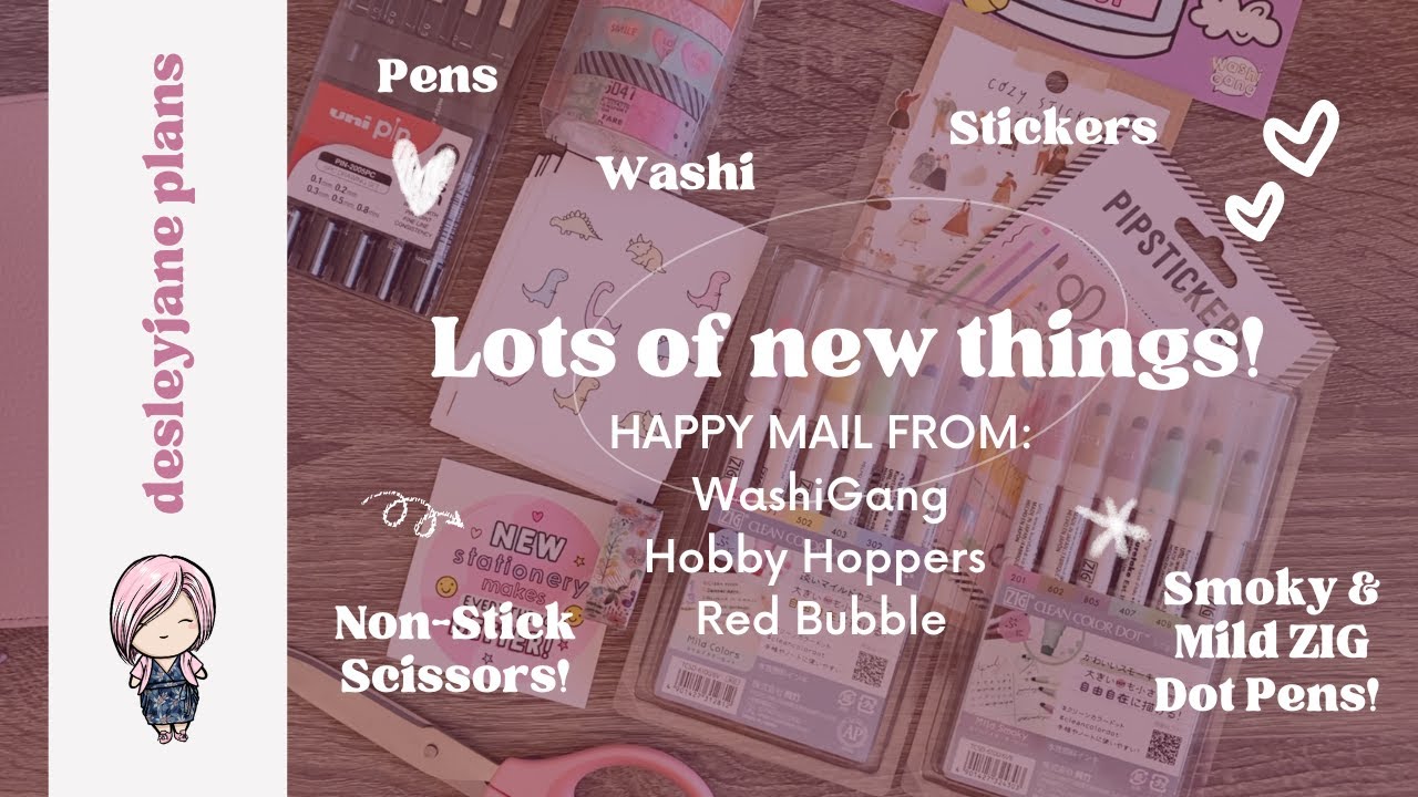 A Fun Stationery Haul - WashiGang, Hobby Hoppers & Red Bubble 😍