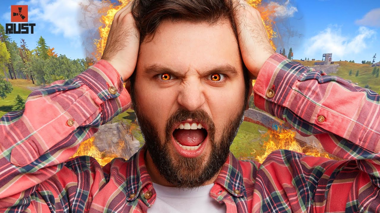 I stole a MEGA RAGER's BASE & he has an ABSOLUTE MELTDOWN!! (Rust Trolling)