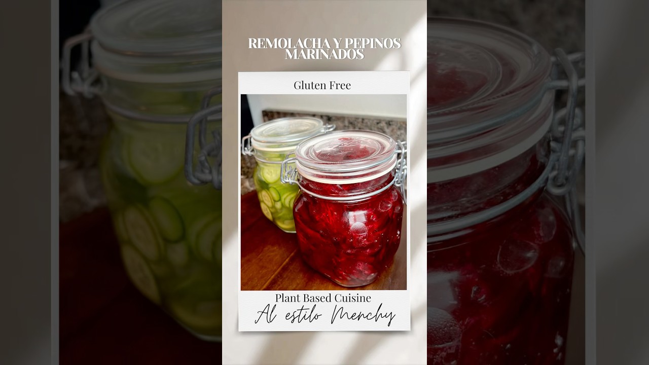 REMOLACHA Y PEPINOS MARINADOS #alestilomenchy #homemade #recipe #food #easy #friendly #beets #vegan