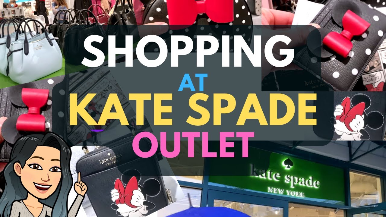 SHOPPING AT KATE SPADE OUTLET🛍 What's NEW at KATE SPADE? KATE SPADE MINNIE BAG KATE SPADE DISNEY
