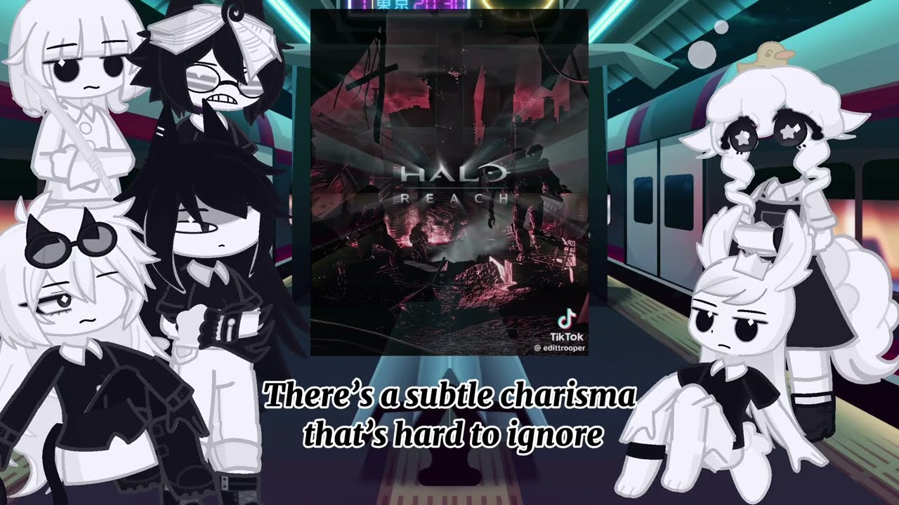 Fundamental paper education react to halo master chief | gacha life