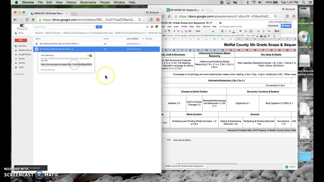 Linking Units and Matrices to Scope & Sequences