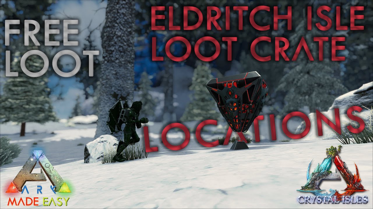 🆕 Easy FREE LOOT💰 All 5 Loot Crate Locations | Crystal Isles | ARK: Made Easy