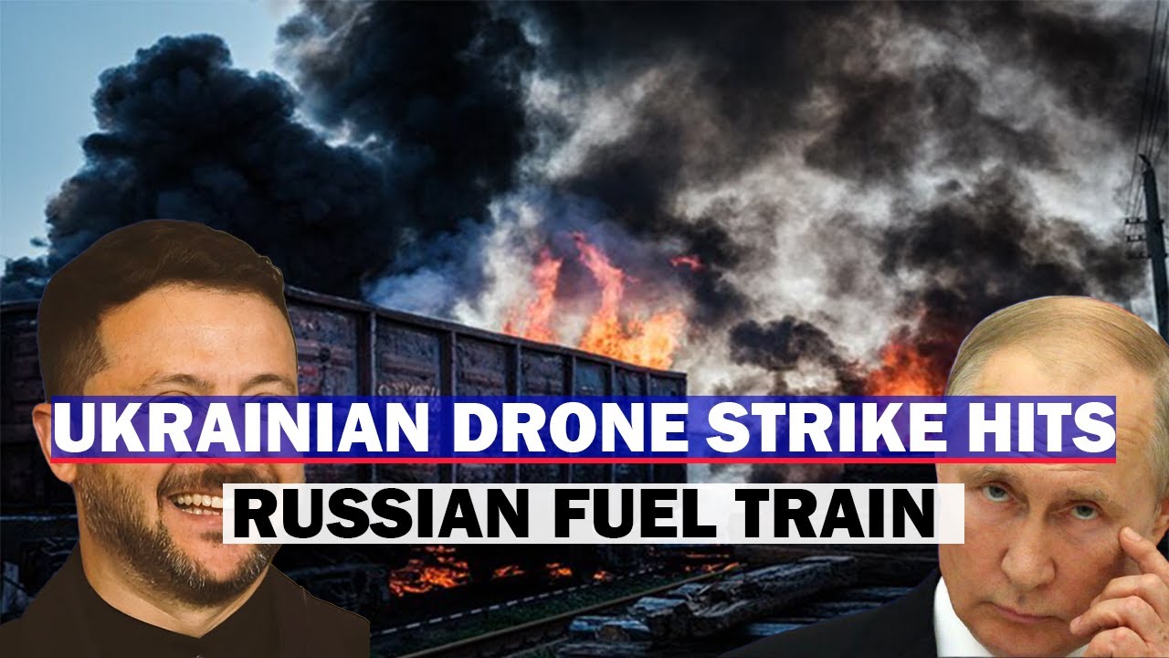 Ukraine Targets Russian Supply Lines.  Fuel Train Hit in Zaporizhzhia