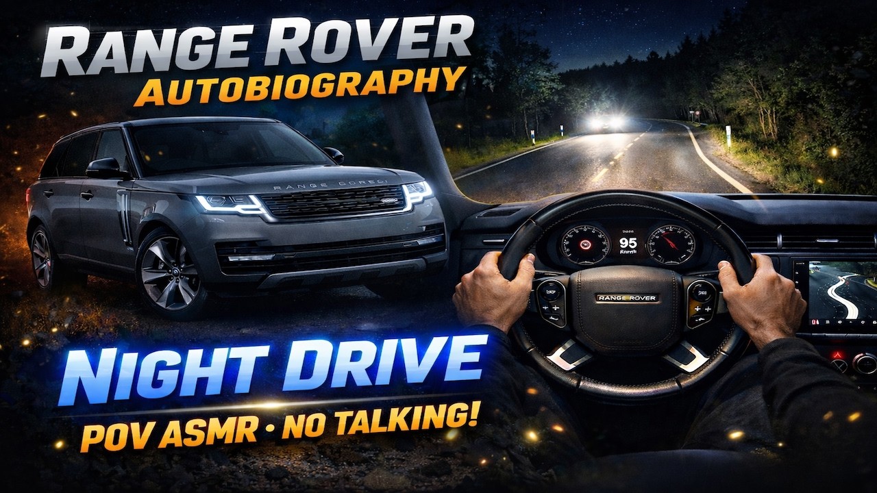 Luxury Night Drive in a Range Rover 🌙 | POV ASMR Experience