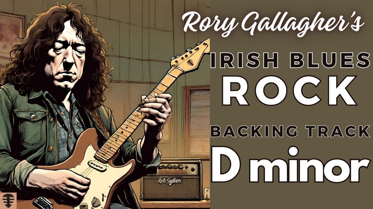 It will multiply your fingers -182 BPM RORY GALLAGHER'S IRISH BLUES ROCK backing track in D minor