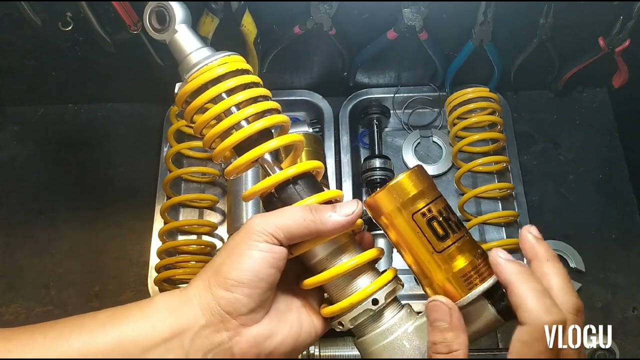 OHLINS suspension orig, Nmax V1 rebuild and  review.......
