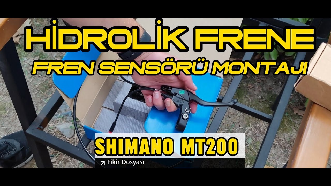 SHİMANO MT200 FREN SENSÖRÜ MONTAJI // ARTIK HİDROLİK FRENDE  MOTOR DEVREDEN ÇIKACAK !