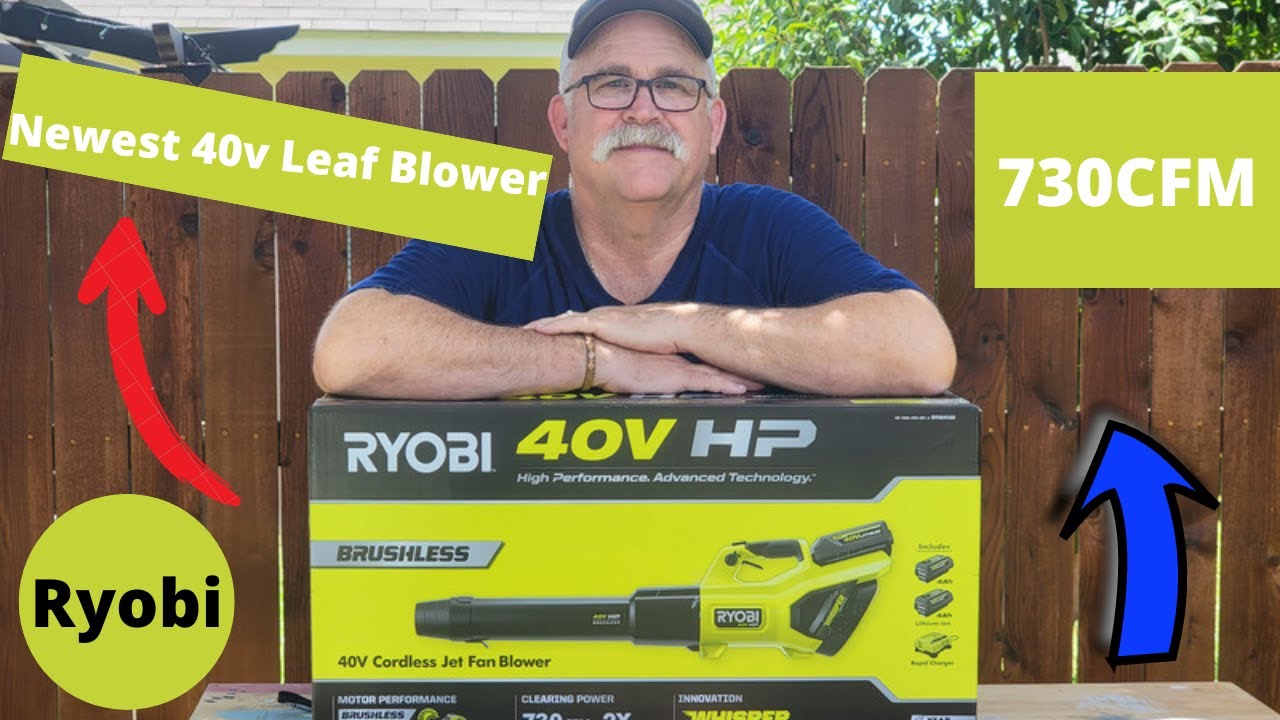 Ryobi 40v Brushless Whisper Series Cordless Jet Fan Leaf Blower