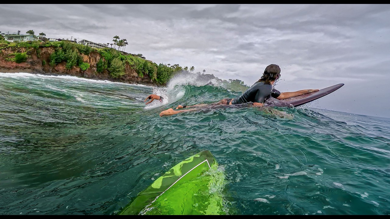 Surfing Rivermouths & Reefs | Snowboarding Hawai'i | RAW POV