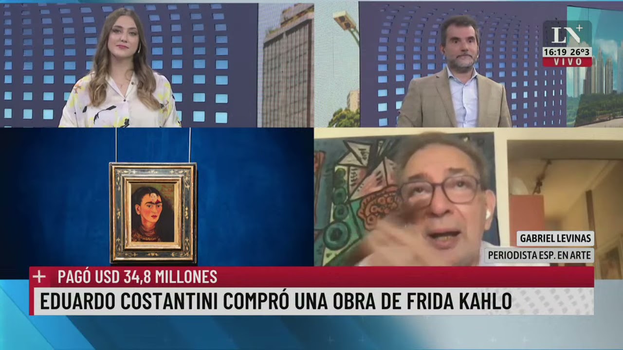 Eduardo Costantini compró una obra de Frida Kahlo en la que pago USD 34,8 millones.