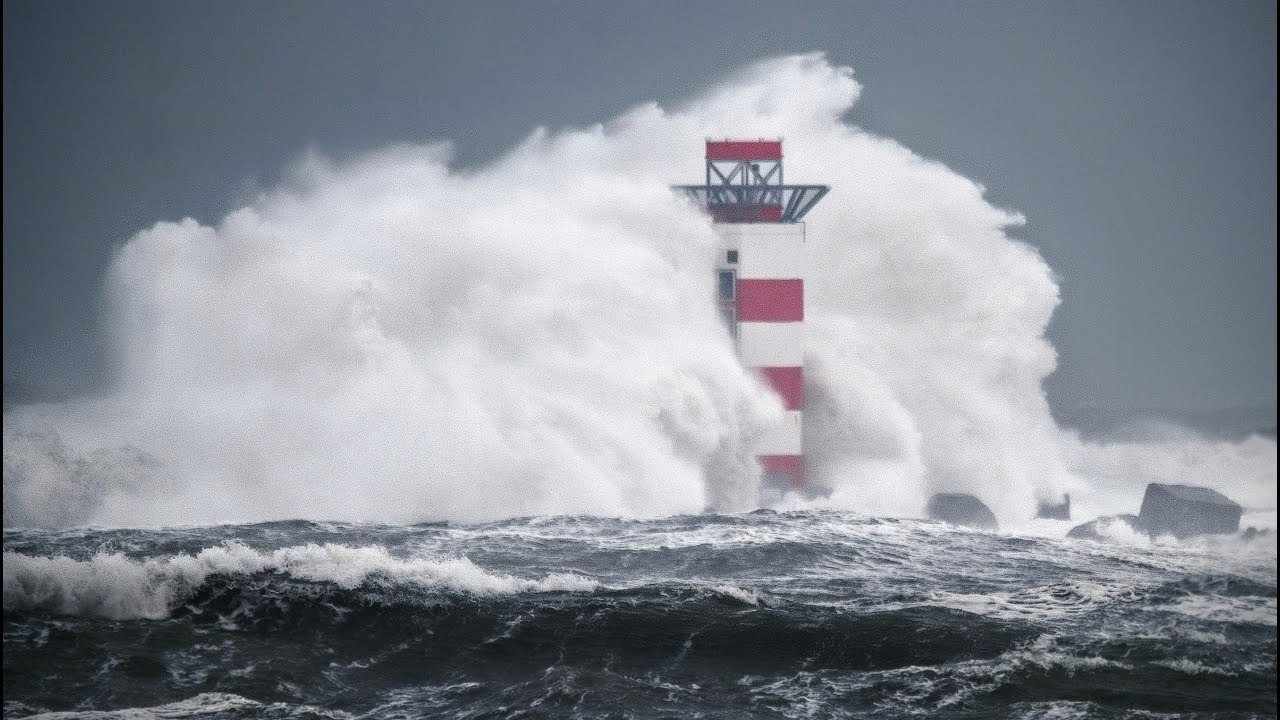 Storm Corrie raast over IJmuiden! (31/01/2022)