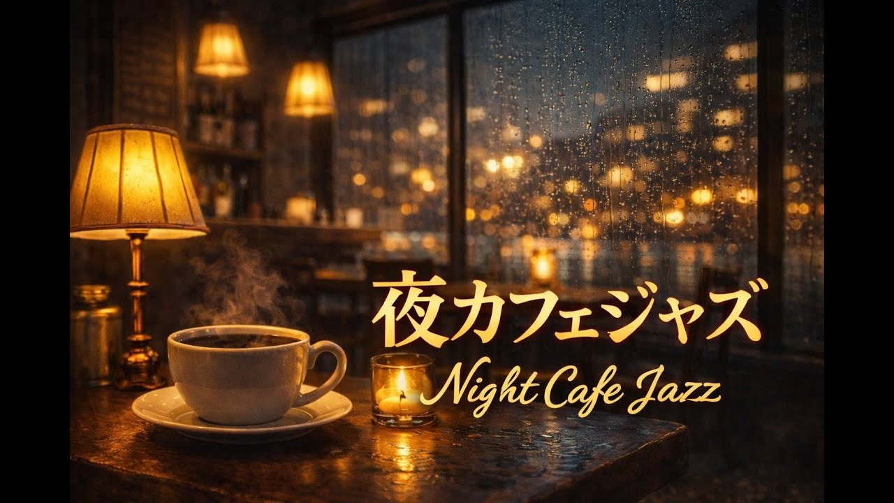 深夜0時のカフェで流れるジャズBGM ☕🌙｜静かな夜の作業・リラックス用｜Night Cafe Jazz