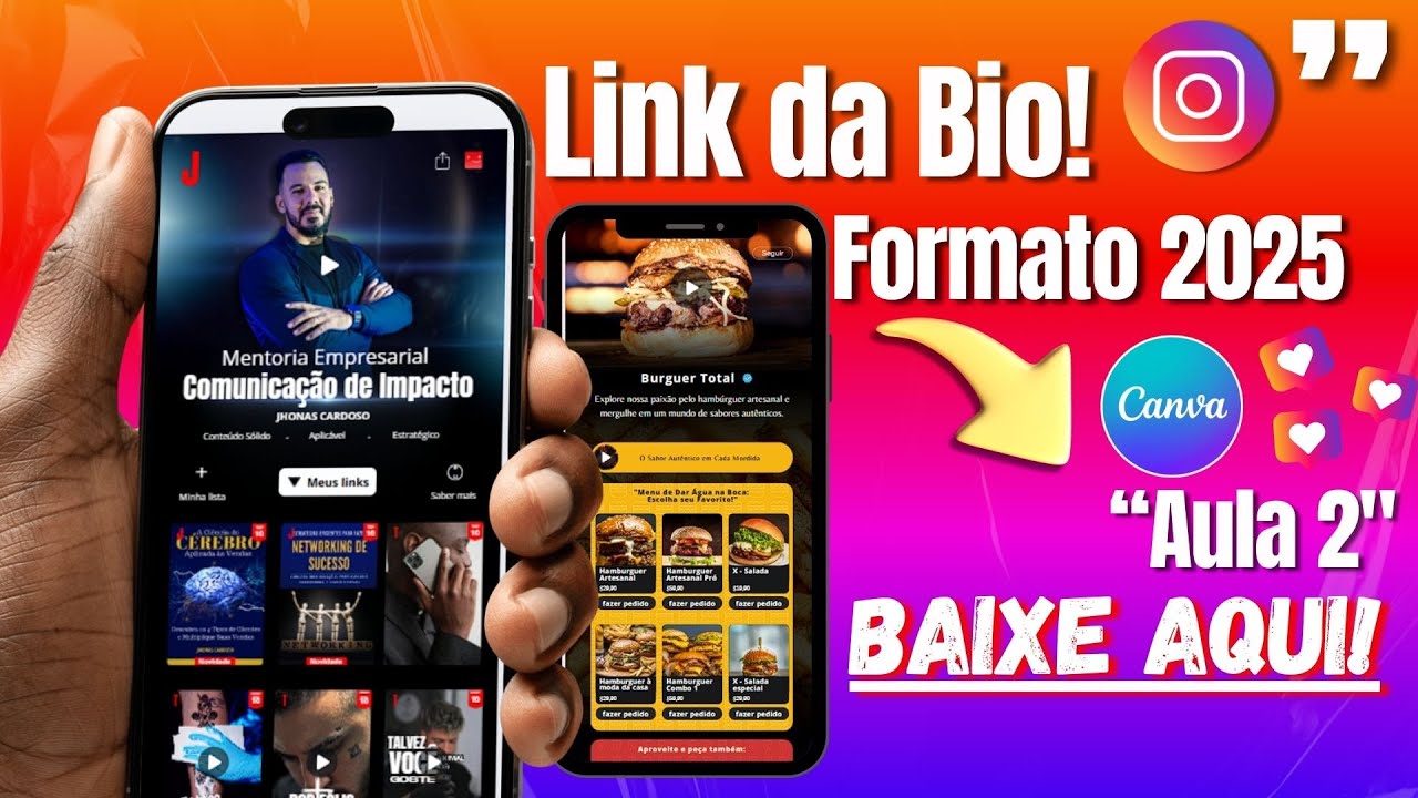 Como Criar um LINK DA BIO Profissional no Canva 100% GRATUITO! | Modelo Netflix 2025 Atualizado!🚀🔥