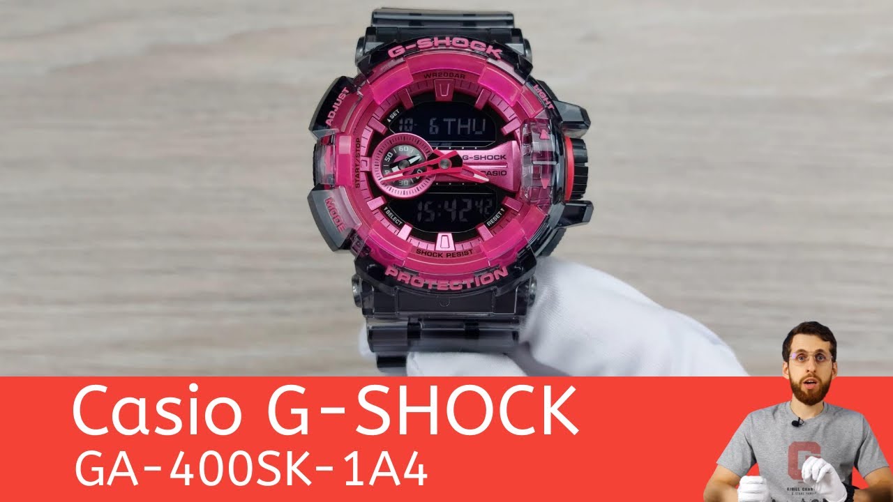 Малиново-чёрный G-SHOCK / Casio GA-400SK-1A4