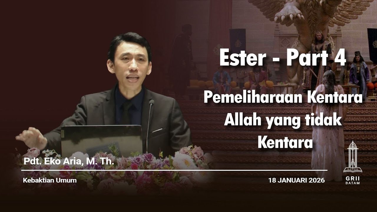 Pemeliharaan Kentara dari Alah yang Tidak Kentara - KU 2 - 18 Januari 2026 | Pdt. Eko Aria, M.Th.