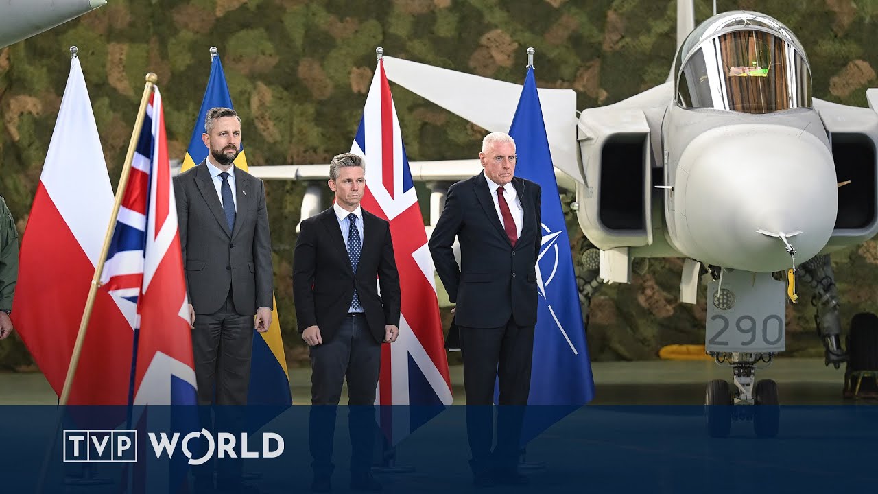 POLAND, SWEDEN, U.K. LAUNCH JOINT AIR POLICING MISSION | TVP WOLRD NEWS