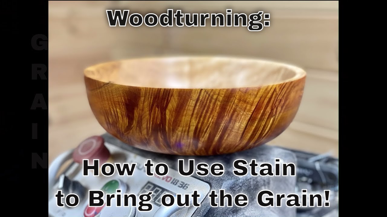 Woodturning | How to Use Stain to Bring Out the Figure!
