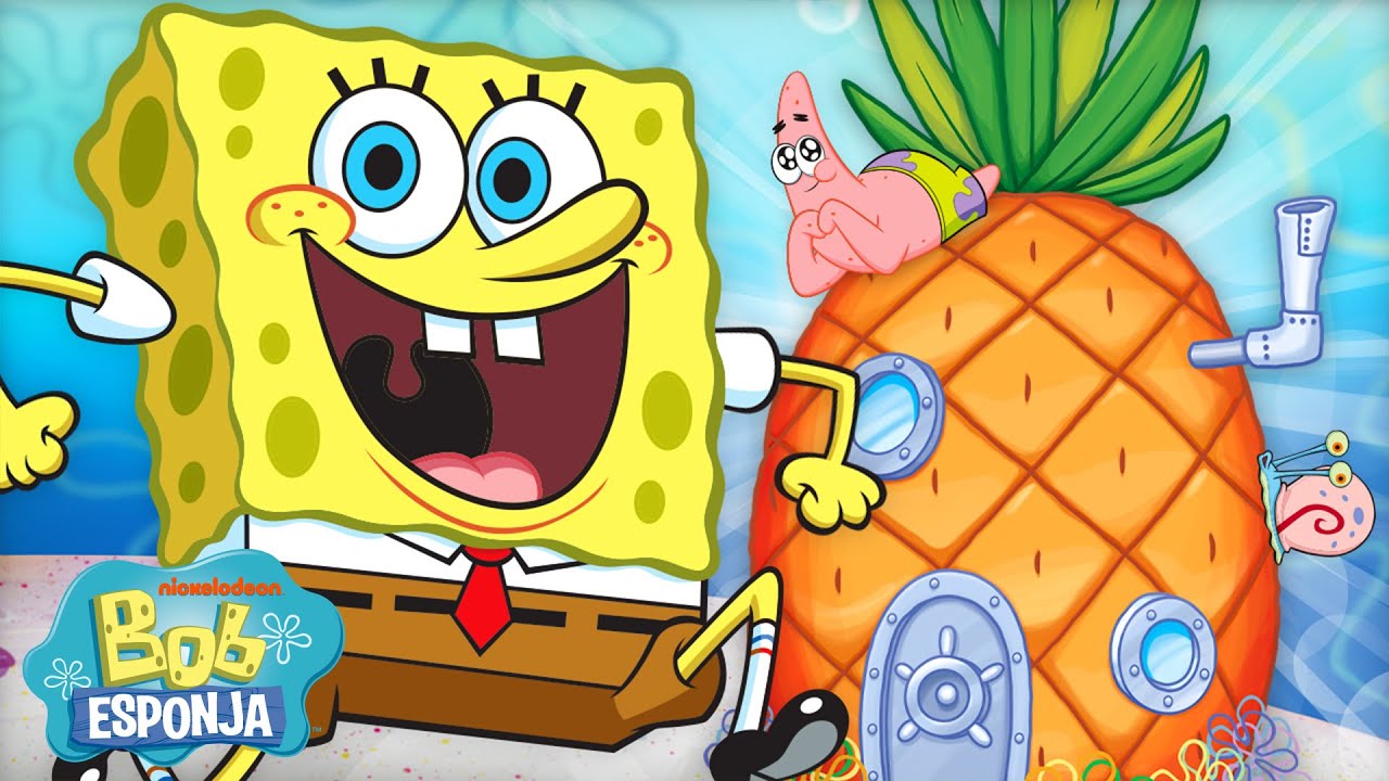Bob Esponja | 45 MINUTOS Dentro do Abacaxi do Bob Esponja 🍍 | Português
