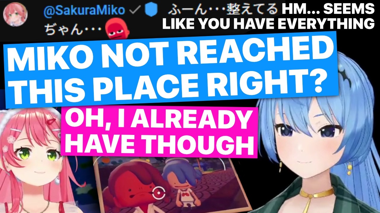 Suisei Underestimates How Far Miko Got In This Game (Suisei & Miko / Hololive) [Eng Subs]