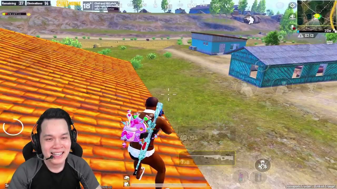 Bộ Bim | M&Agrave;N DỘI NADE BO CUỐI NHƯNG C&Oacute; LỢI THẾ V&Igrave; TR&Ecirc;N N&Oacute;C NH&Agrave; | PUBG Mobile