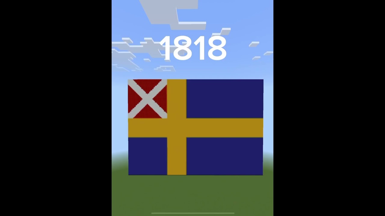 Timeline of norway flag #minecraft #minecraftmeme #recommended #shorts