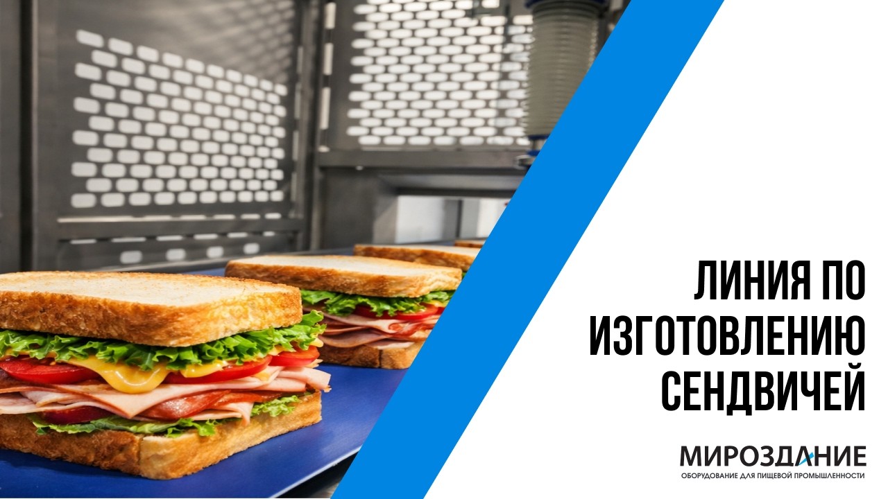 Линия для производства сэндвичей | Оборудование для готовой еды