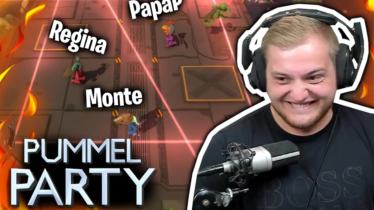 😳😱Pummel Party mit STREAMER Kollegen! | Pummel Party mit @SpontanaBlack, @RealRegina &@papaplatte