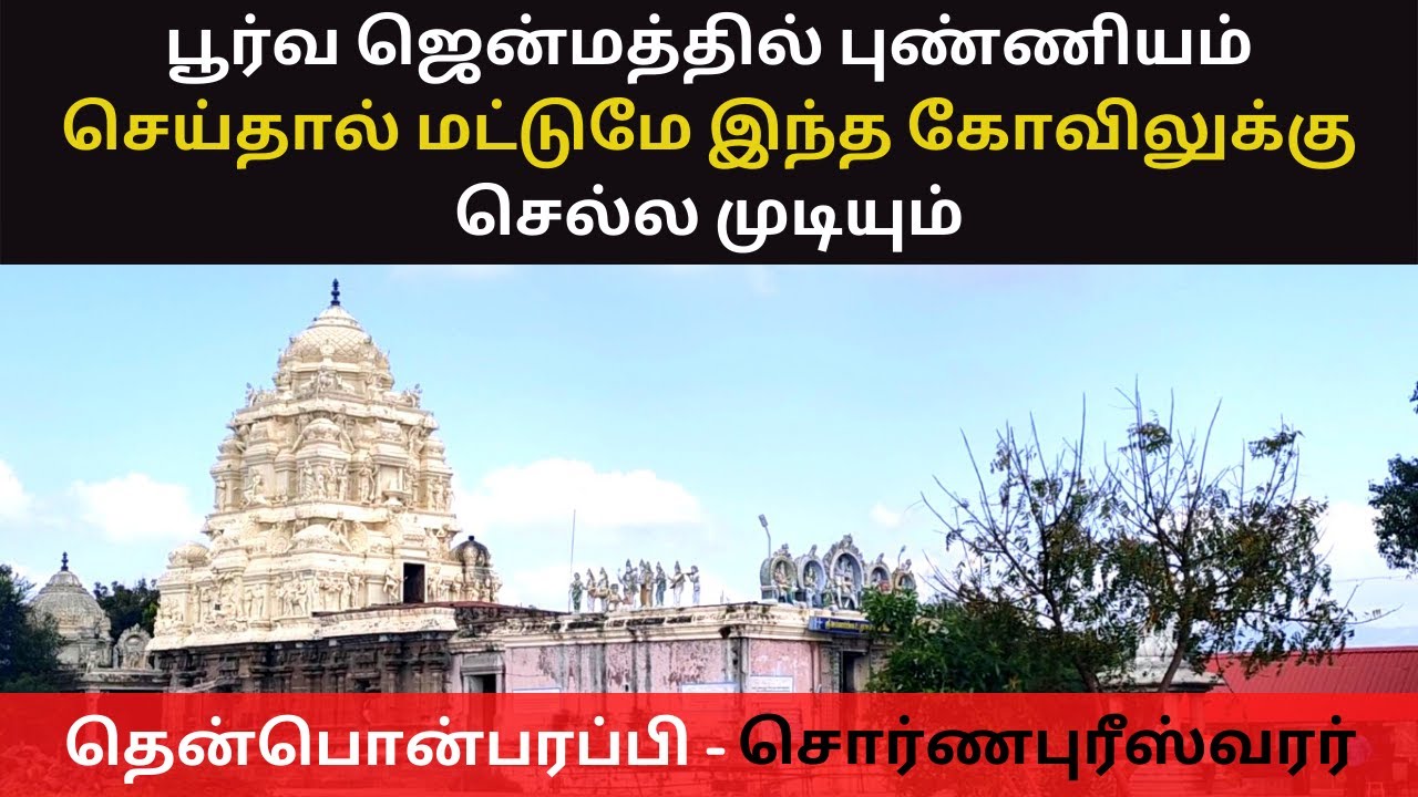 பூர்வ ஜென்மத்தில் புண்ணியம் செய்தால் மட்டுமே இந்த கோவிலுக்கு செல்ல முடியும்| தென்பொன்பரப்பி