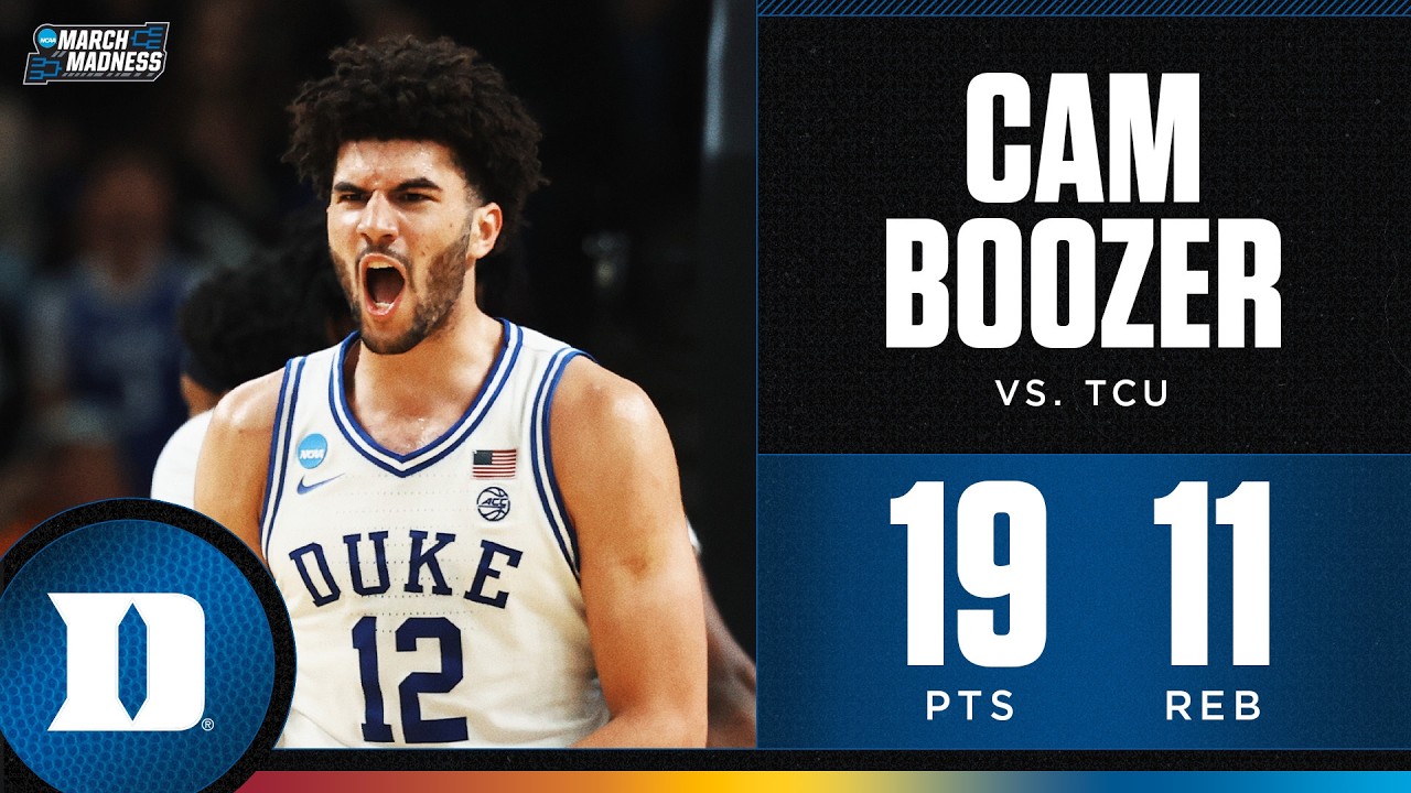Cam Boozer (19 points, 17 in second half) leads Duke past TCU in second round