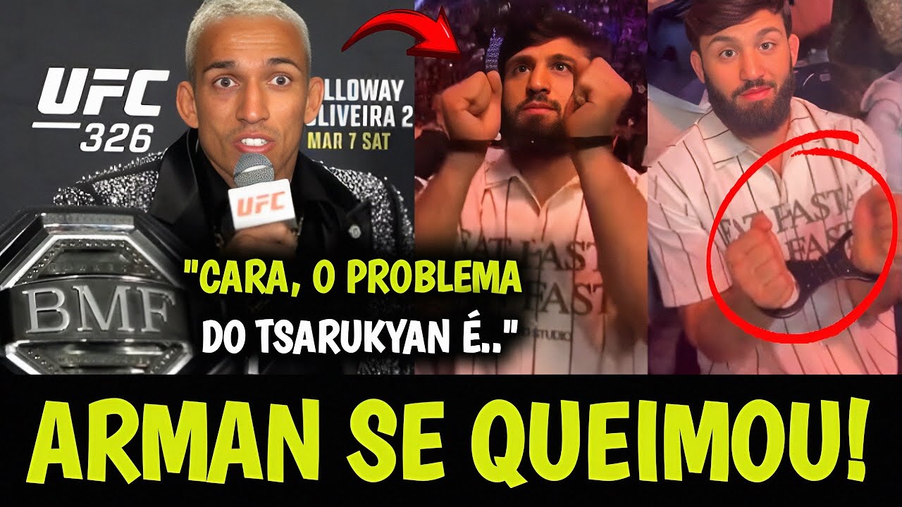 FALOU TUDO🚨Charles Oliveira FALA SÉRIO E MANDA A REAL SOBRE SITUAÇÃO de Tsarukyan NO UFC “ELE NÃO..”