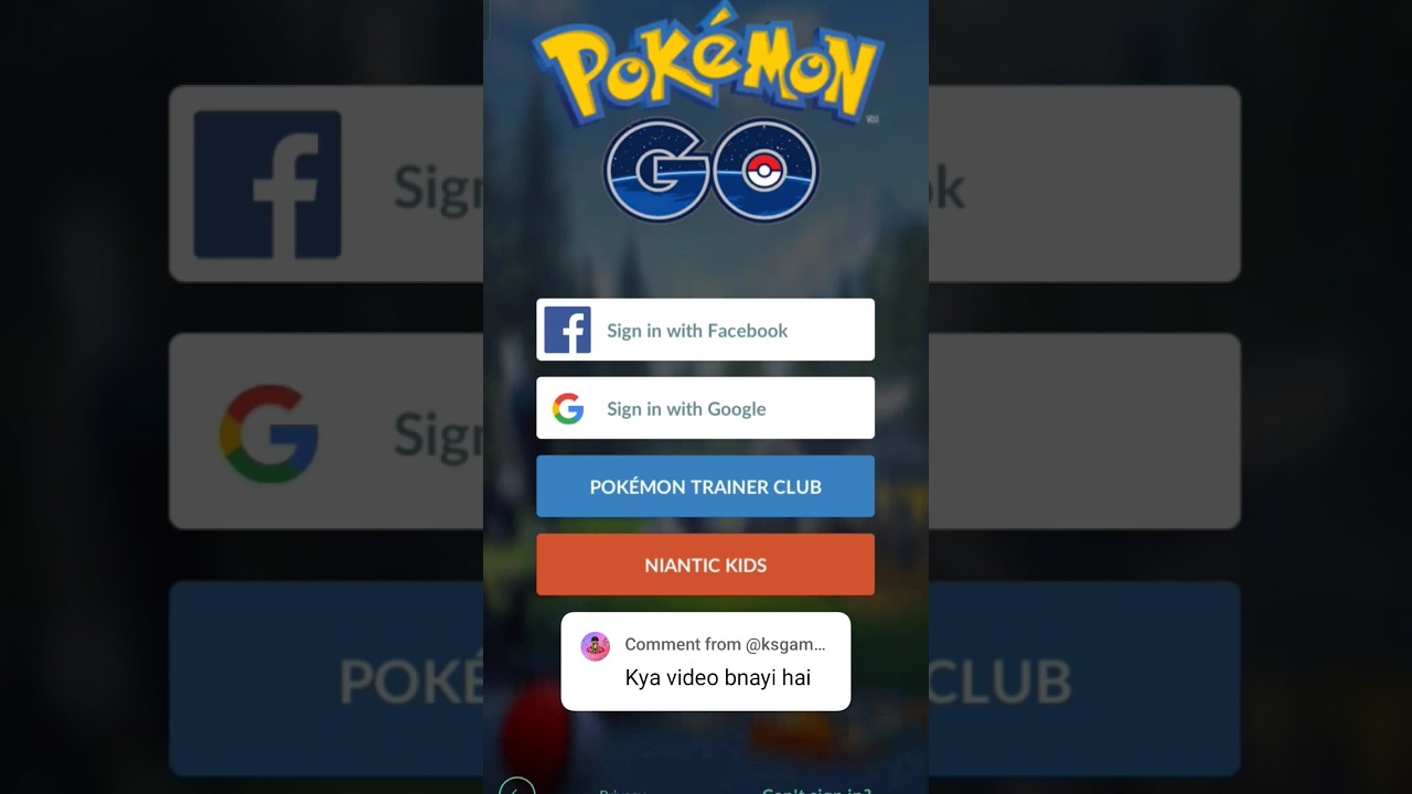 Pokemon GO! Login Problem