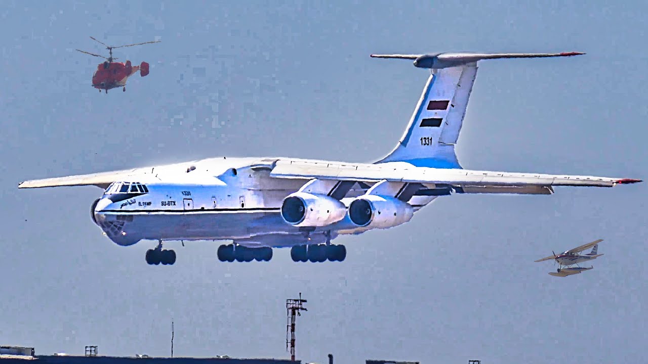 EXTREME HEAT PLANESPOTTING at Belgrade Airport | Ilyushin IL-76MF, Airbus A330, Rush Hour + MORE
