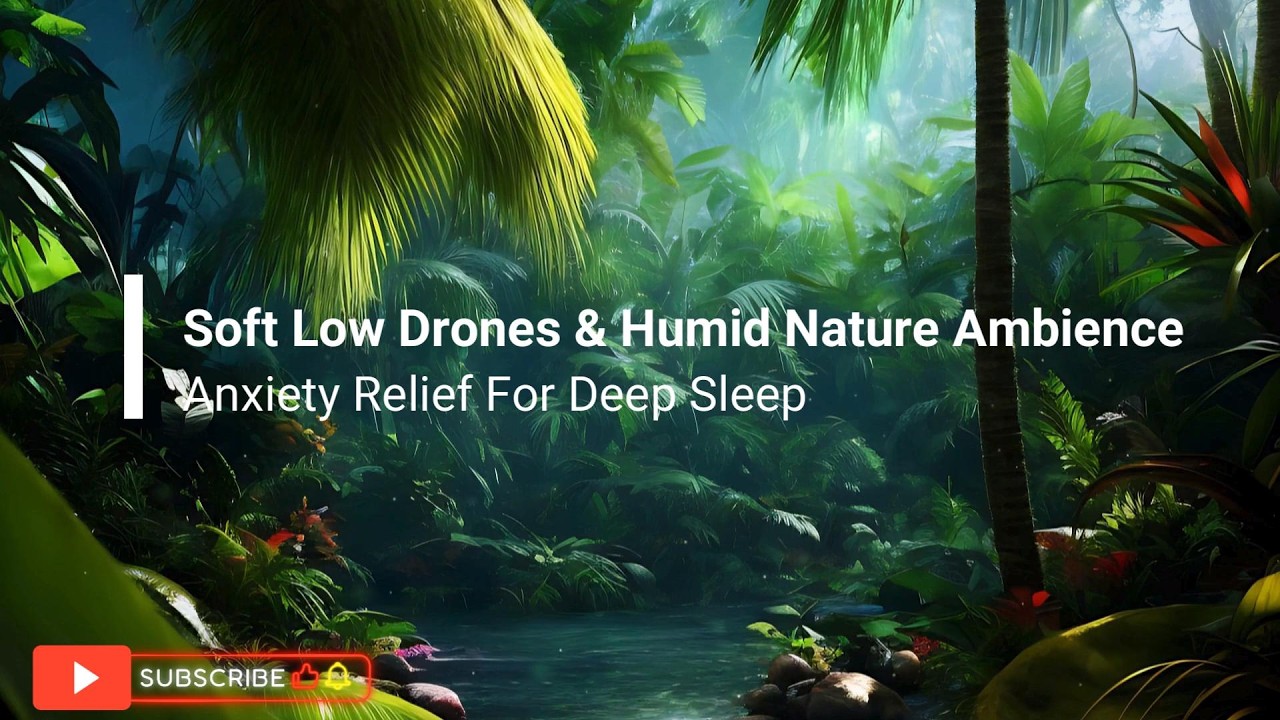 Soft Low Drones & Nature Ambience | Anxiety Relief for Deep Sleep (Seamless Loop, No Vocals)