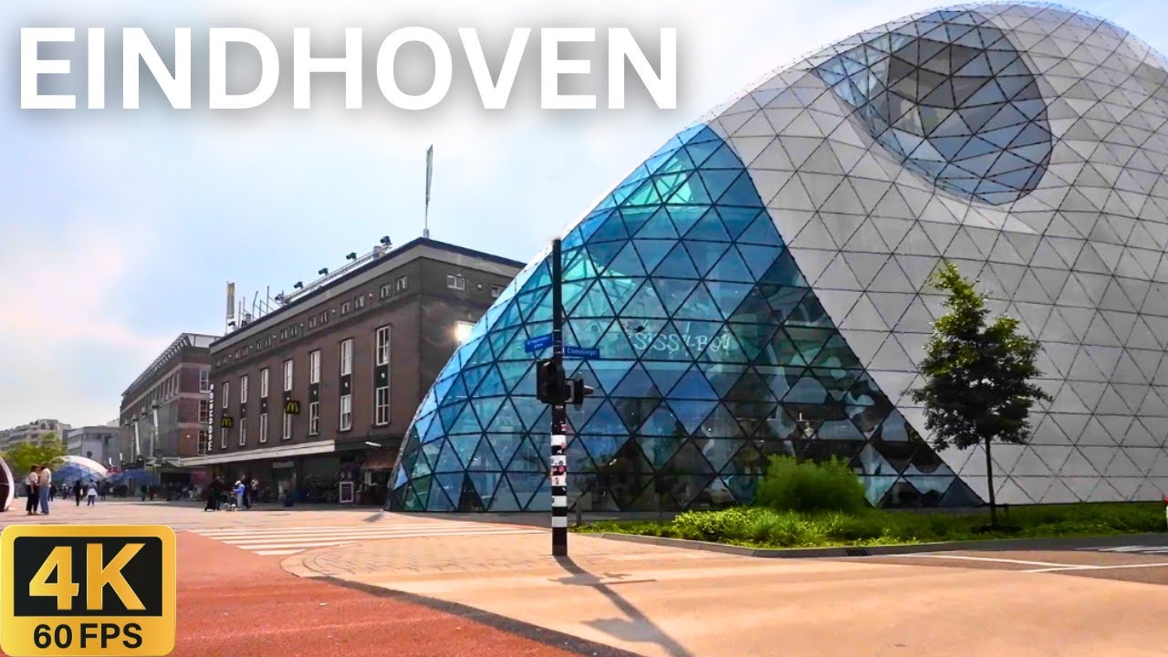 Автотур 4K: Эйндховен Нидерланды 🇳🇱 | Путешествие по Городу
