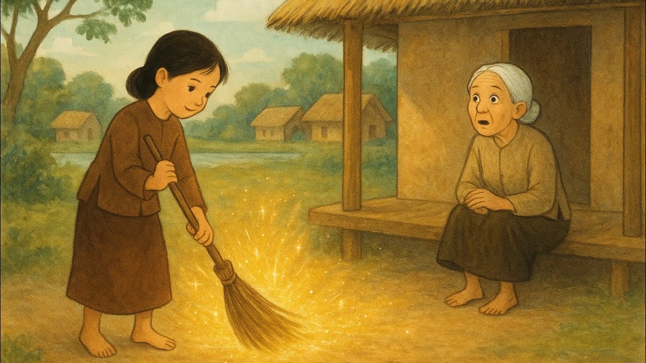 Bà hàng xóm nhiều chuyện- Sự Tích Cây Chổi 