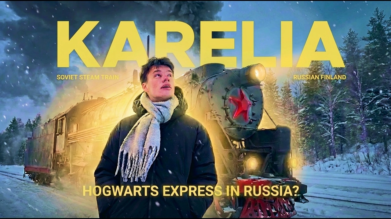 I Took Soviet Steam Train in Far North in Russia / Karelia, Russian Finland