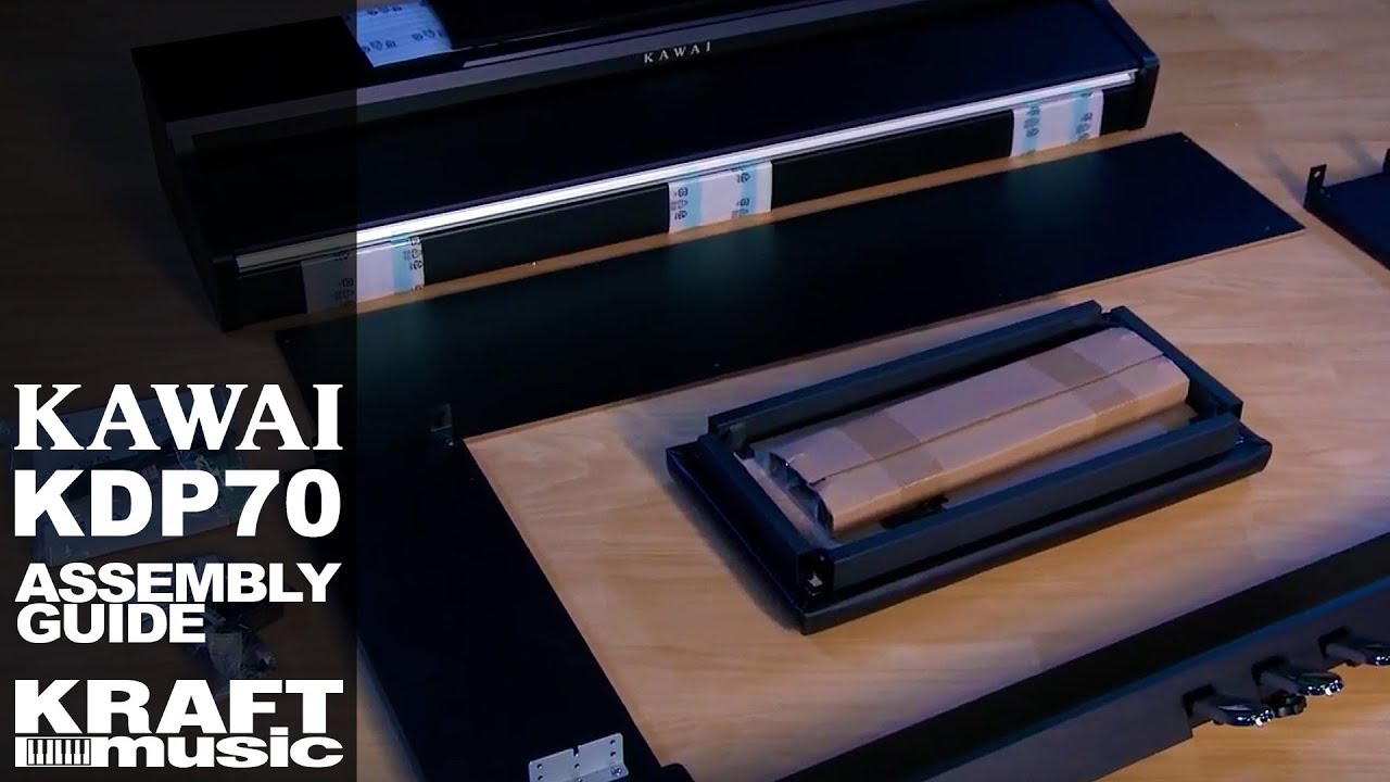 Цифровое пианино Kawai KDP70 и KDP75 — инструкция по сборке.