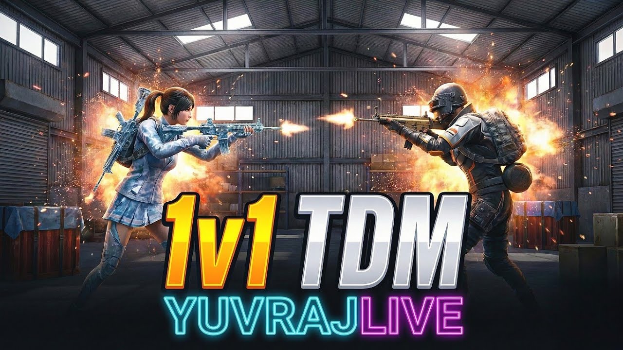 TDM 1V1 CUSTOM ROOM IN RANDOM PLAYER 😱😱...!