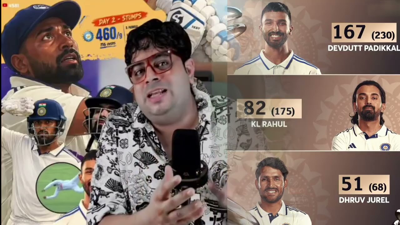 Devdutta Padikkal 167 🔥| 470/9 SL Vs IND Test Day 1 | Ban won test against Australia! 😱