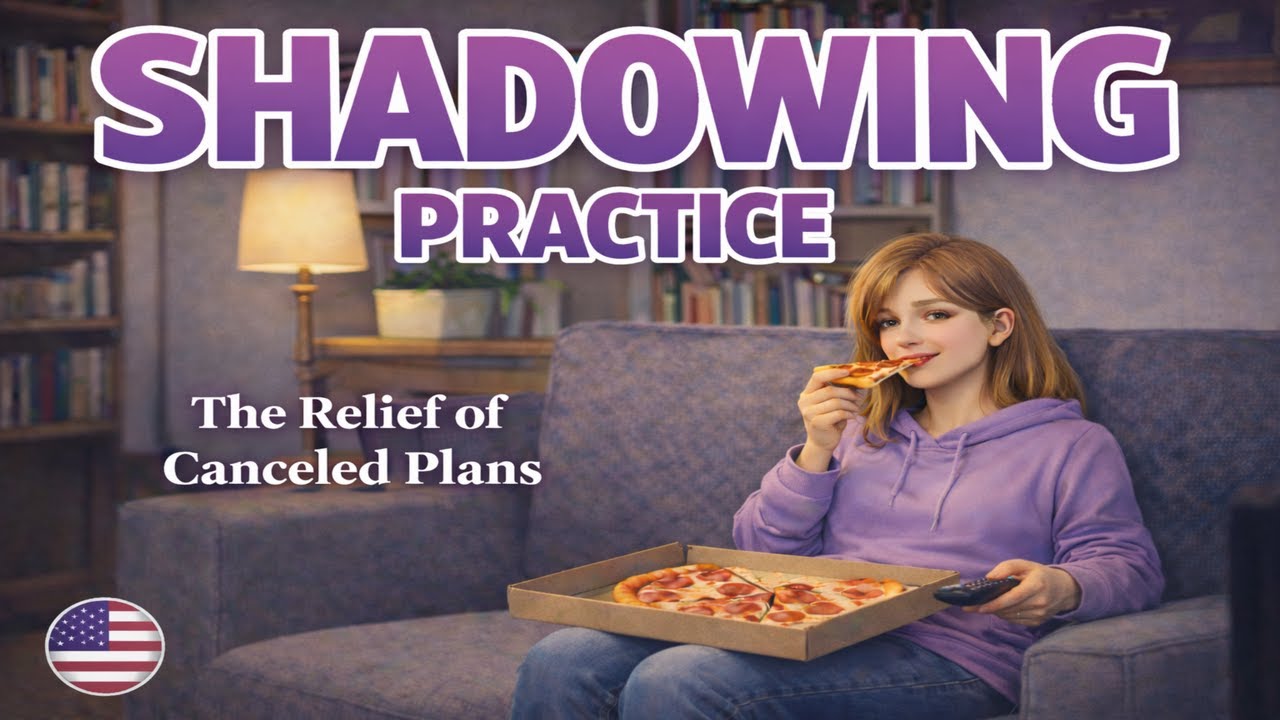 English Shadowing Practice A2-B1: The Relief of Canceled Plans | Slow English | Listening & Speaking