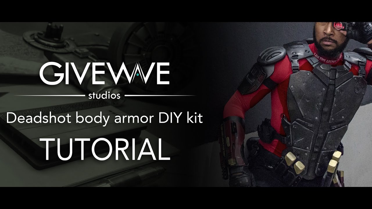 Suicide Squad Deadshot Chest & back cosplay armor Tutorial
