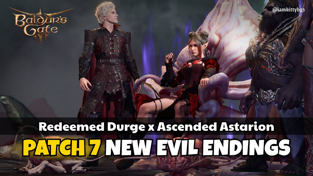 NEW EVIL ENDINGS with Ascended Astarion in Romance - PATCH 7 | Baldur's Gate 3