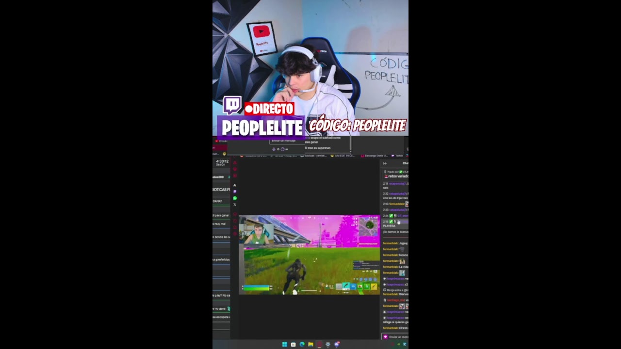 CAZANDO MITICAS EN FORTNITE DIRECTO🚨CÓDIGO PEOPLELITE🚨#epicpartner #fortnite #peoplelite