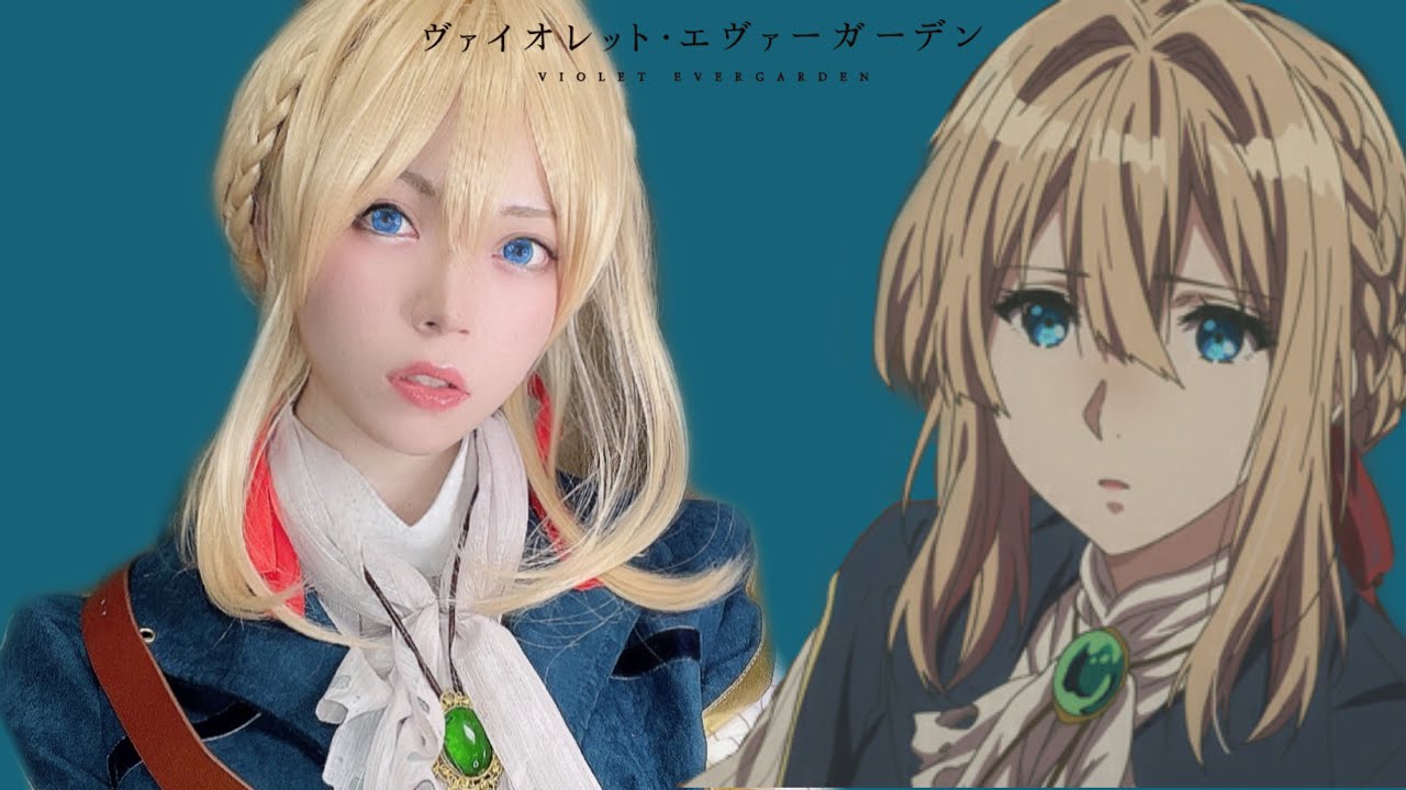 ヴァイオレットエヴァーガーデン　コスプレメイク　violet evergarden cosplay makeup