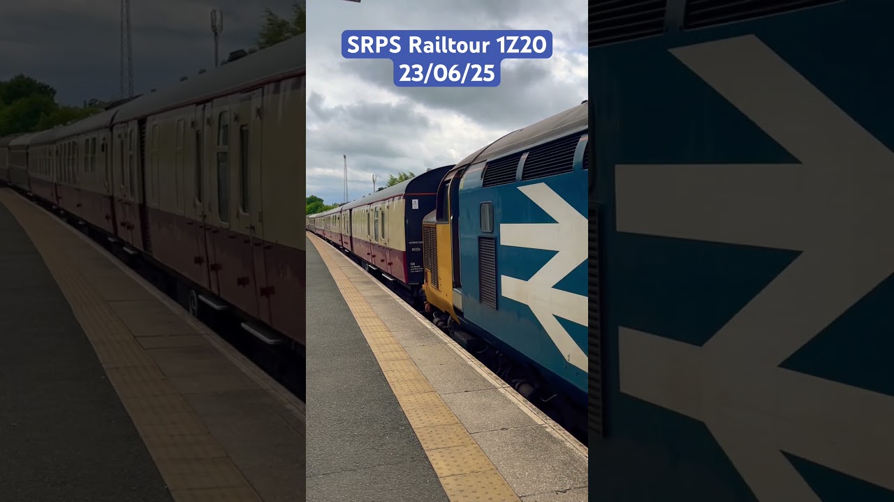 SRPS Railtour 1Z20  with 20132 & 20118 top & tailing & 37403 on the rear #trainshorts #trains